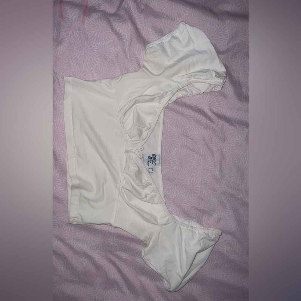 Princess Polly Cropped White Top
